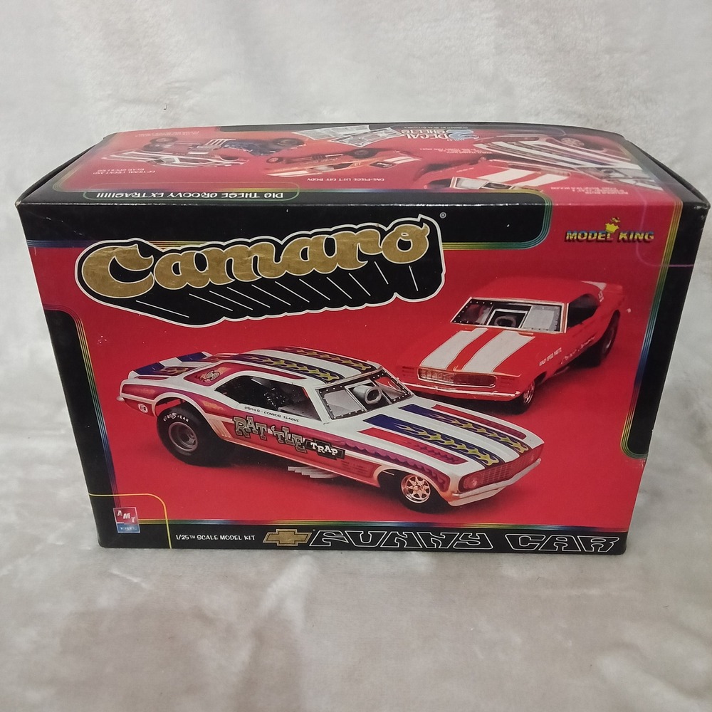 Model King AMT 1969 Chevy Camaro Funny Car 1/25 Scale Model Kit 21775P Rat Trap